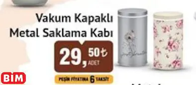 VAKUM KAPAKLI METAL SAKLAMA KABI